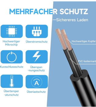 Preview: Ladegerät 12 V 1,5 A/1500 mA / Runder Stecker